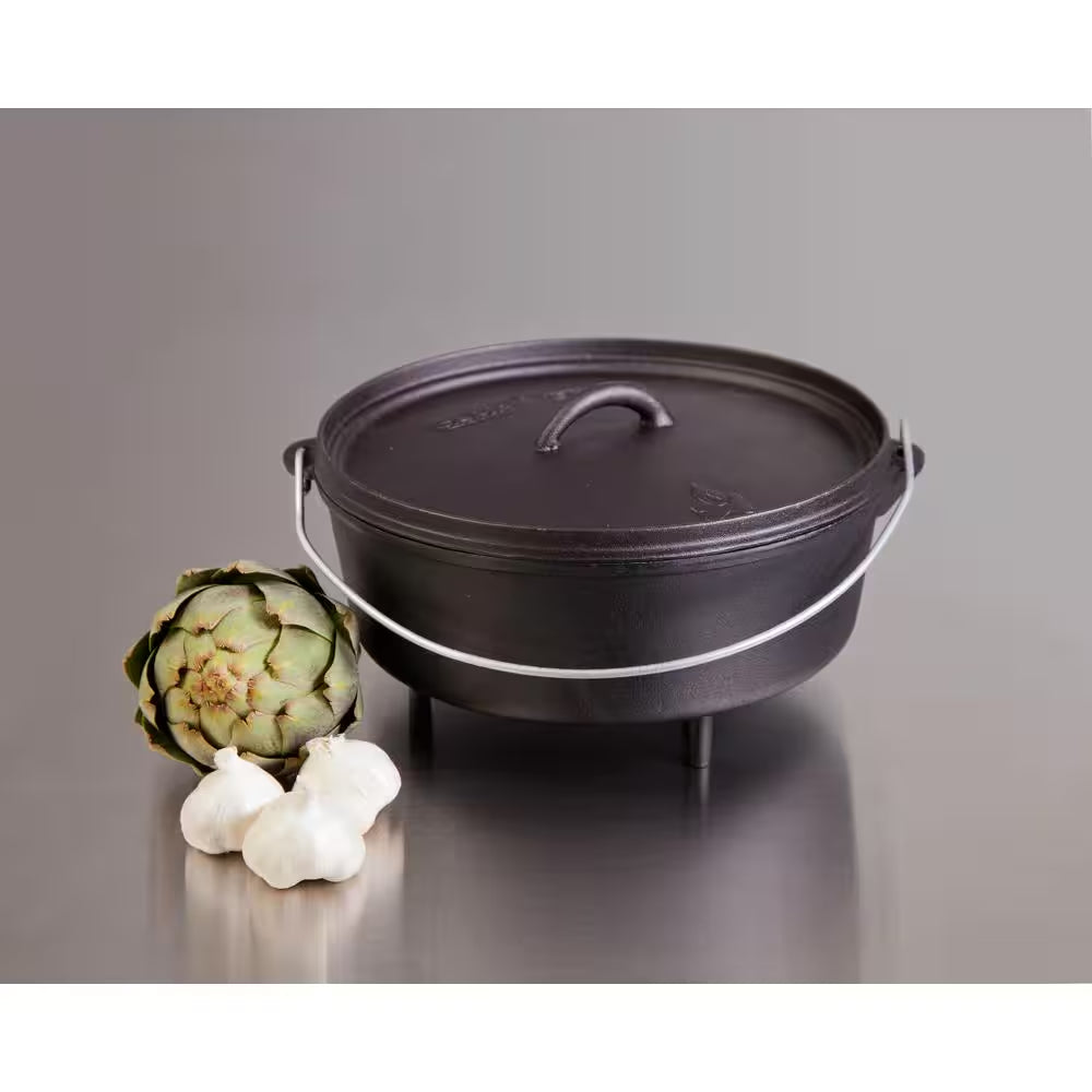 Classic Preseasoned Cast Iron 12 In. Dutch Oven