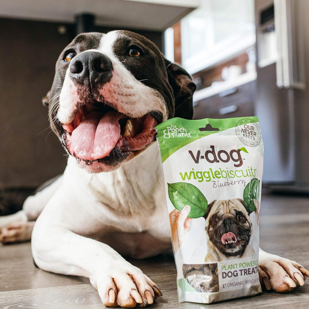 Vegan Wiggle Biscuit Organic Dog Treats, Peanut Butter, 10 Ounce, Superfoods