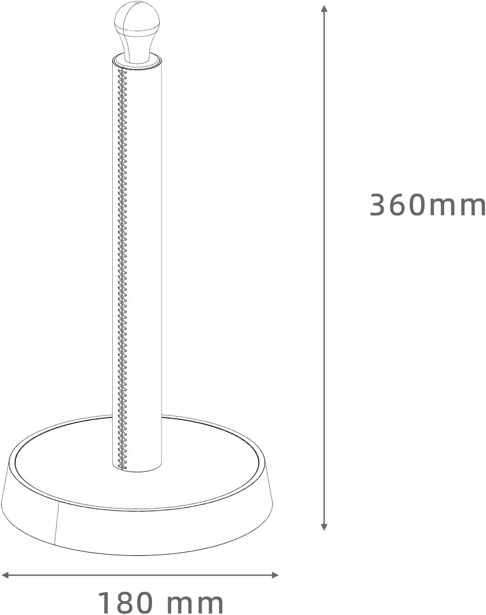 Paper Towel Holder for Kitchen Countertop - Designer Walnut Wood and Leather Stand with Stabel Base, Modern Organizer for Bathroom