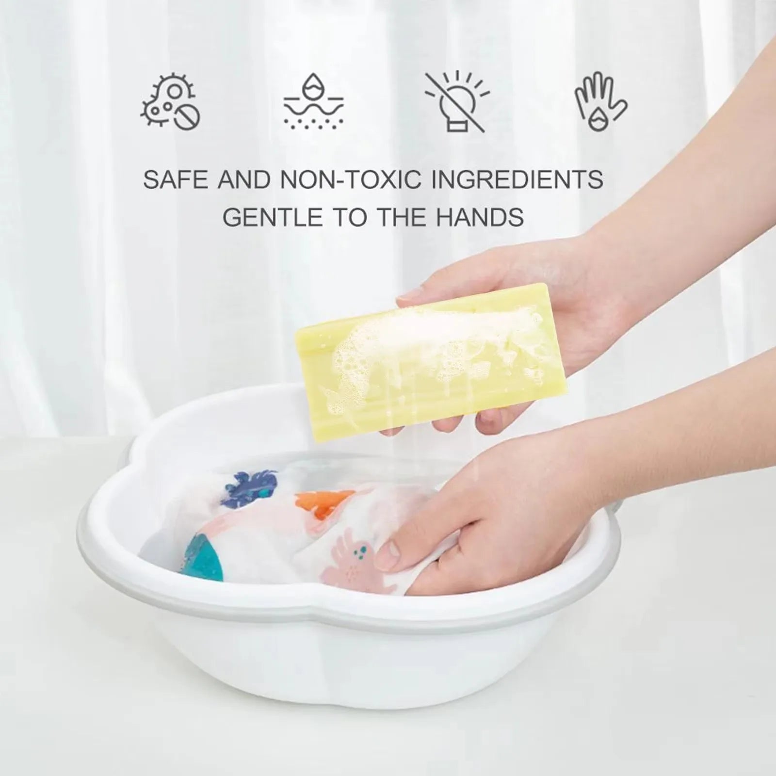 Cleaning Soap Bar Natural Laundry Soap Underwear Cleaning Remover Clean Old Soap for Deep Cleaning Removing Odors and Stains