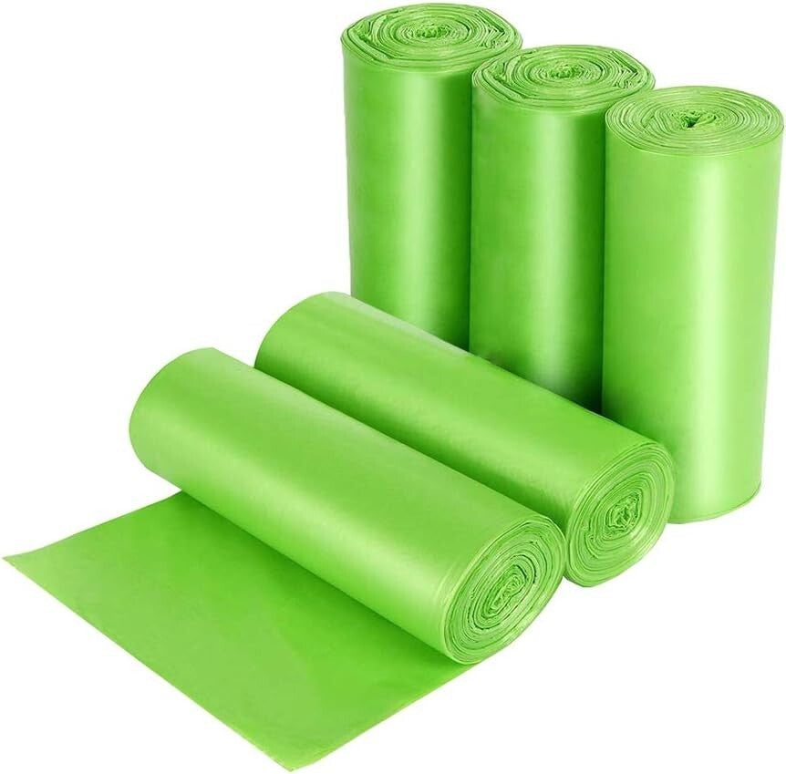 Biodegradable Compost Bags 2.6 Gallon 150 Count 30X5 Fit Small Trash Bins New