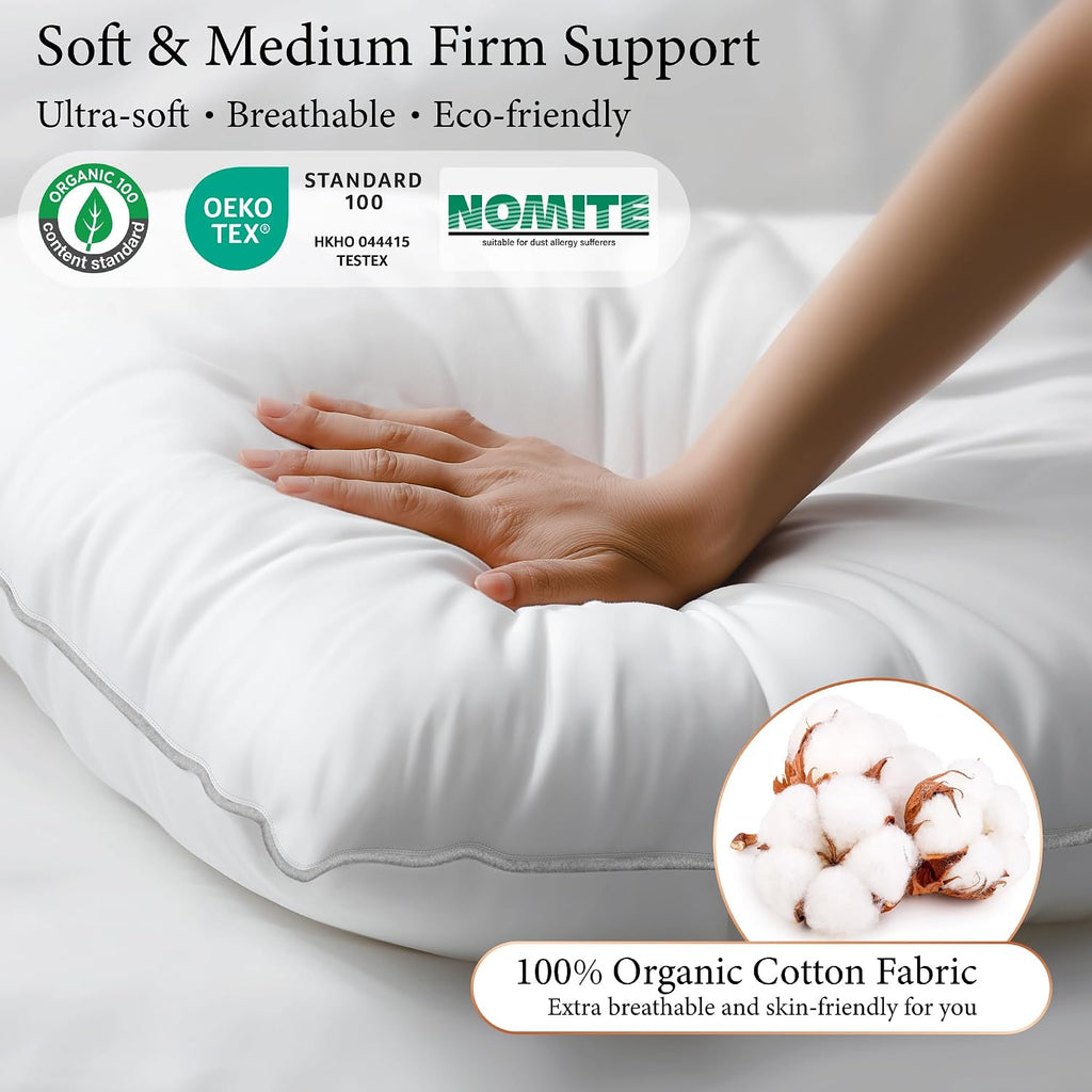 Goose down Feather Bedding Set Queen Size - Comforter and 2 Pillows