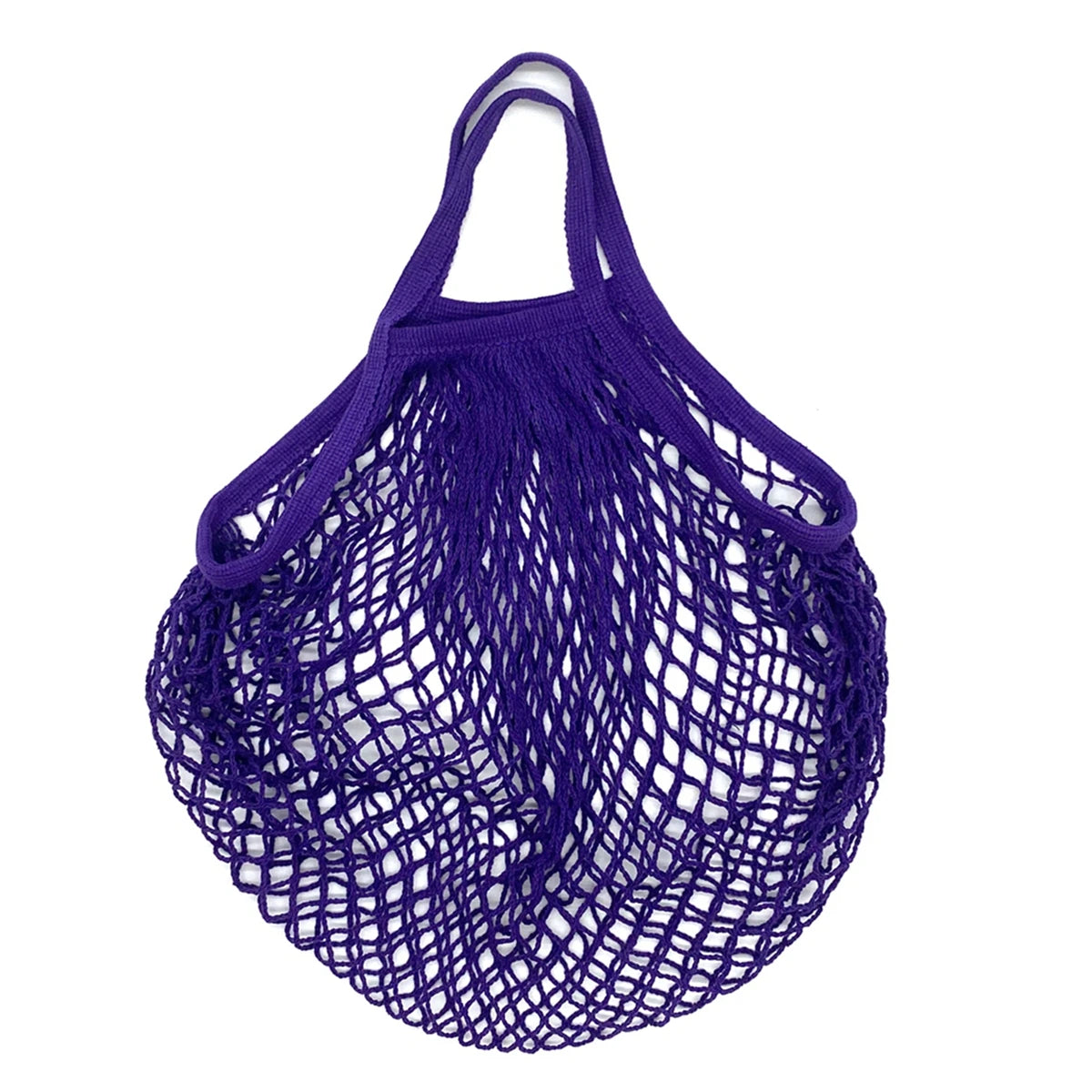 Portable Reusable Grocery Bags for Fruit and Vegetable Storage Bag Washable Cotton Mesh String Organic Organizer Shopping Bags