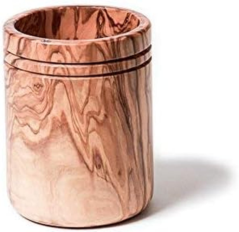 Olive Wood Handcrafted Utensil Canister