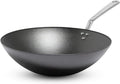 Made in Cookware - 13" Seasoned Carbon Steel Wok - Professional Cookware - Crafted in Sweden - Induction Compatible