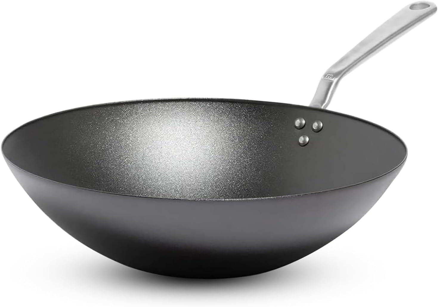 Made in Cookware - 13" Seasoned Carbon Steel Wok - Professional Cookware - Crafted in Sweden - Induction Compatible