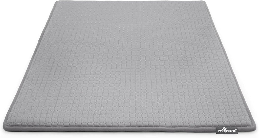 Cooling Orthopedic Crate Pad for Dogs and Cats, Washable Memory Foam Dog Cooling Mat (41X28 Inch Large Size for 42 Inch Kennel, Gray)