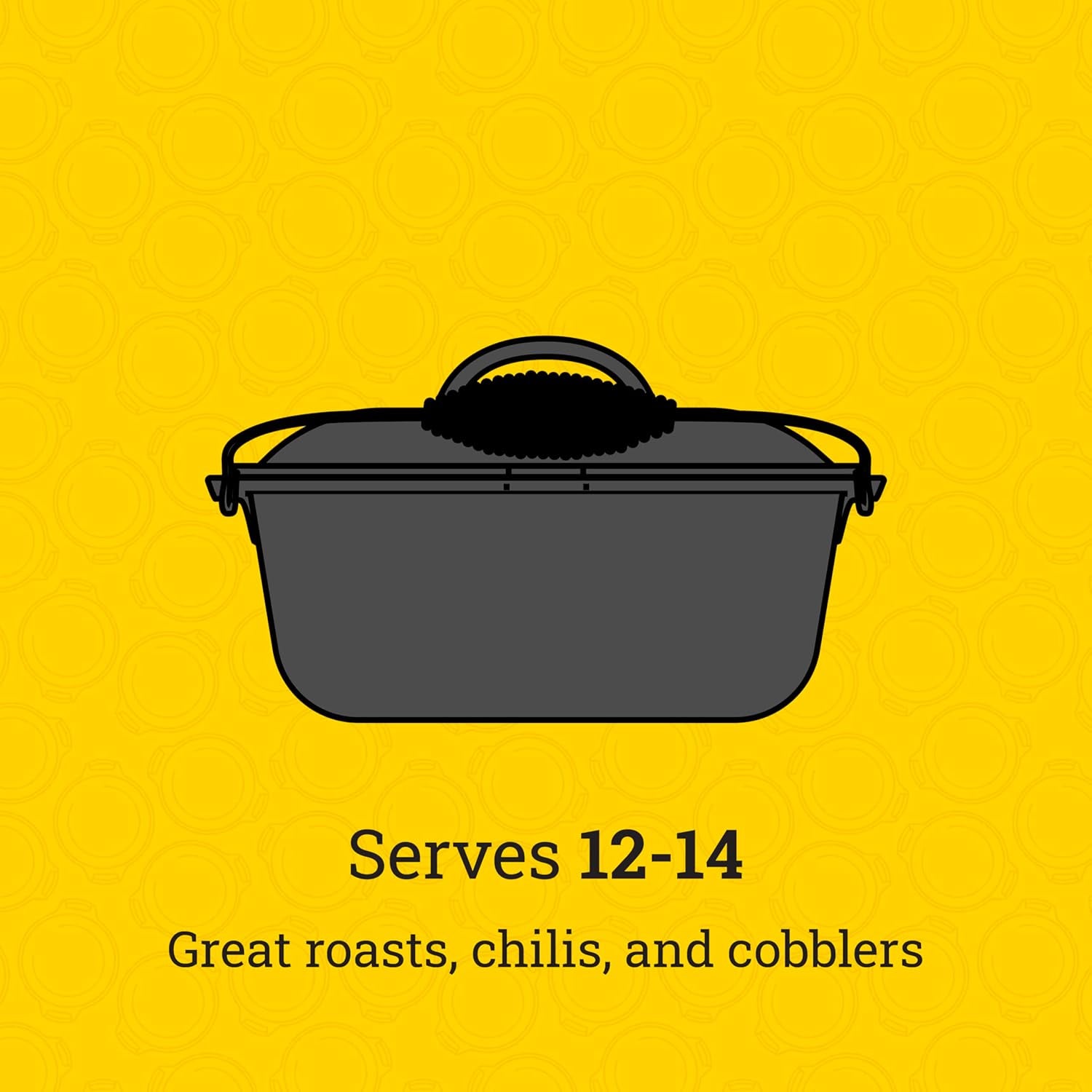 Seasoned Cast Iron Dutch Oven with Bail Handle - Heavy-Duty Campfire Ready Cooking Pot with Lid for Indoor & Outdoor Cooking - 9 Quart