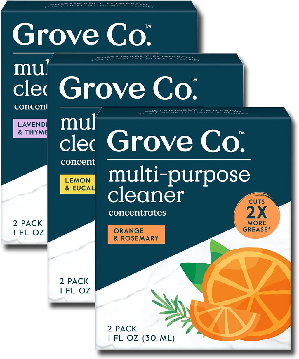 Multi-Purpose Cleaner Refills, 6 X 1Fl Oz, Variety Pack | 6 Refills; Plant-Based; No Plastic Waste; Ammonia & Chlorine Free; No Harsh Chemicals