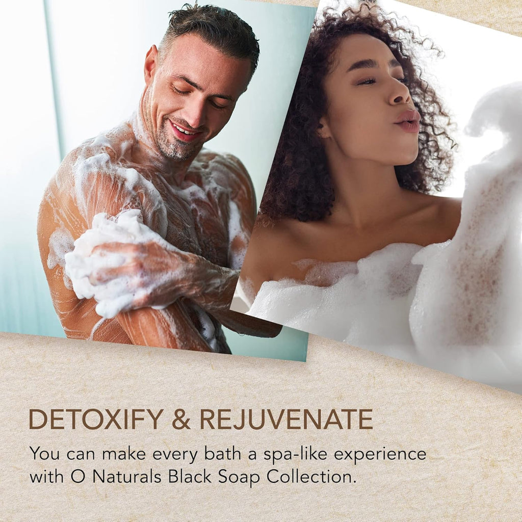 100% Natural Bar Soap - Gift Set - Organic Ingredients & Essential Oils - Spa Gifts for Women & Men, Body Wash & Face Soap - 6PC Black Soap Collection - Mothers Days Gifts
