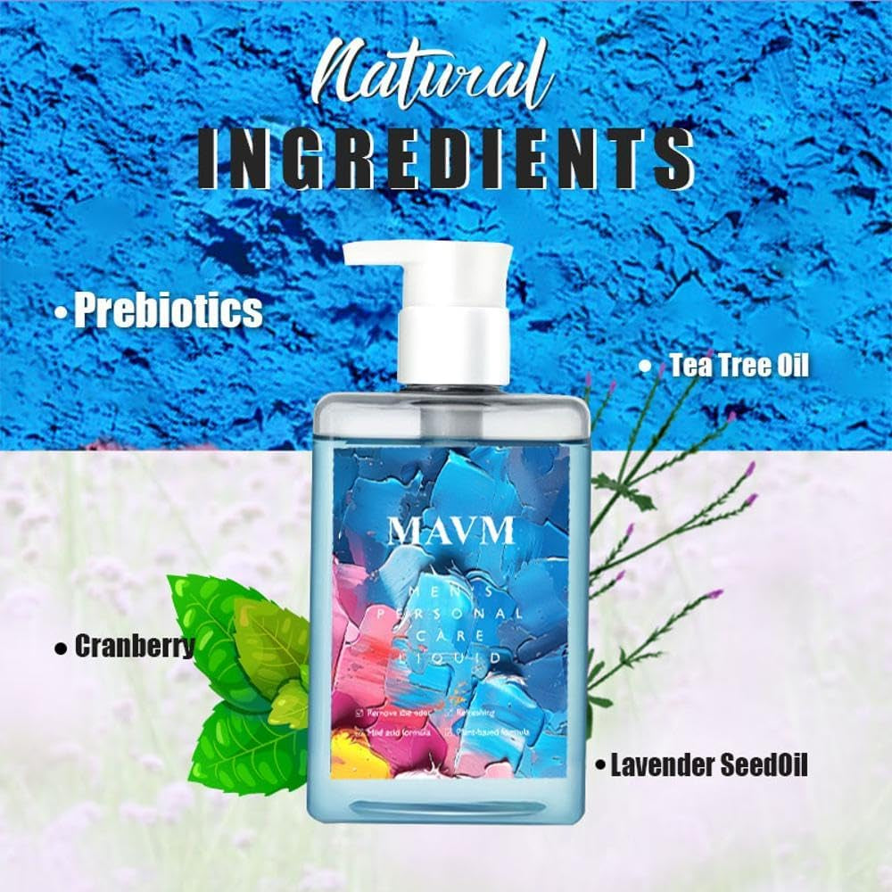 Men'S Intimate Wash, Plant-Based, Phbalanced, Less Stink, Less Scratch, Stay Fresh
