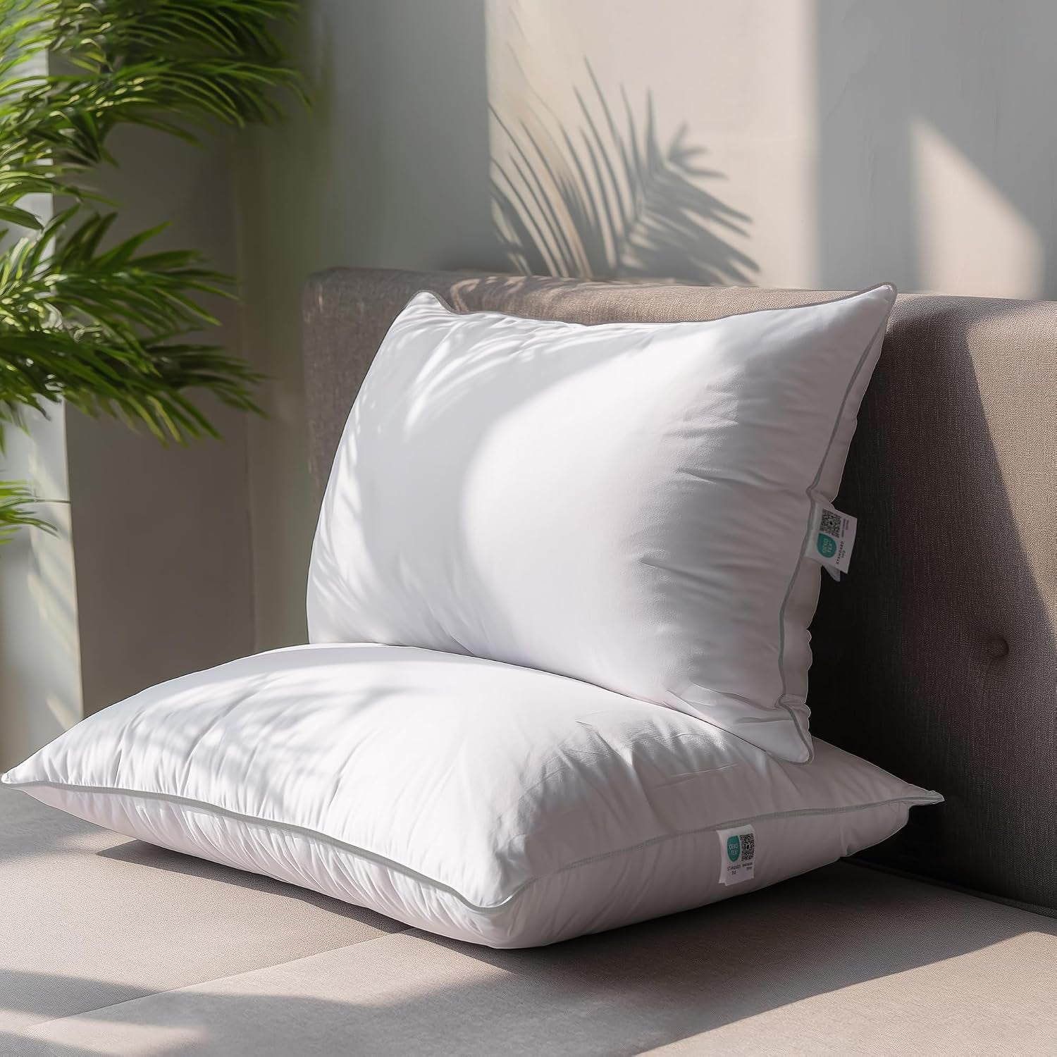 Goose down Feather Bedding Set Queen Size - Comforter and 2 Pillows