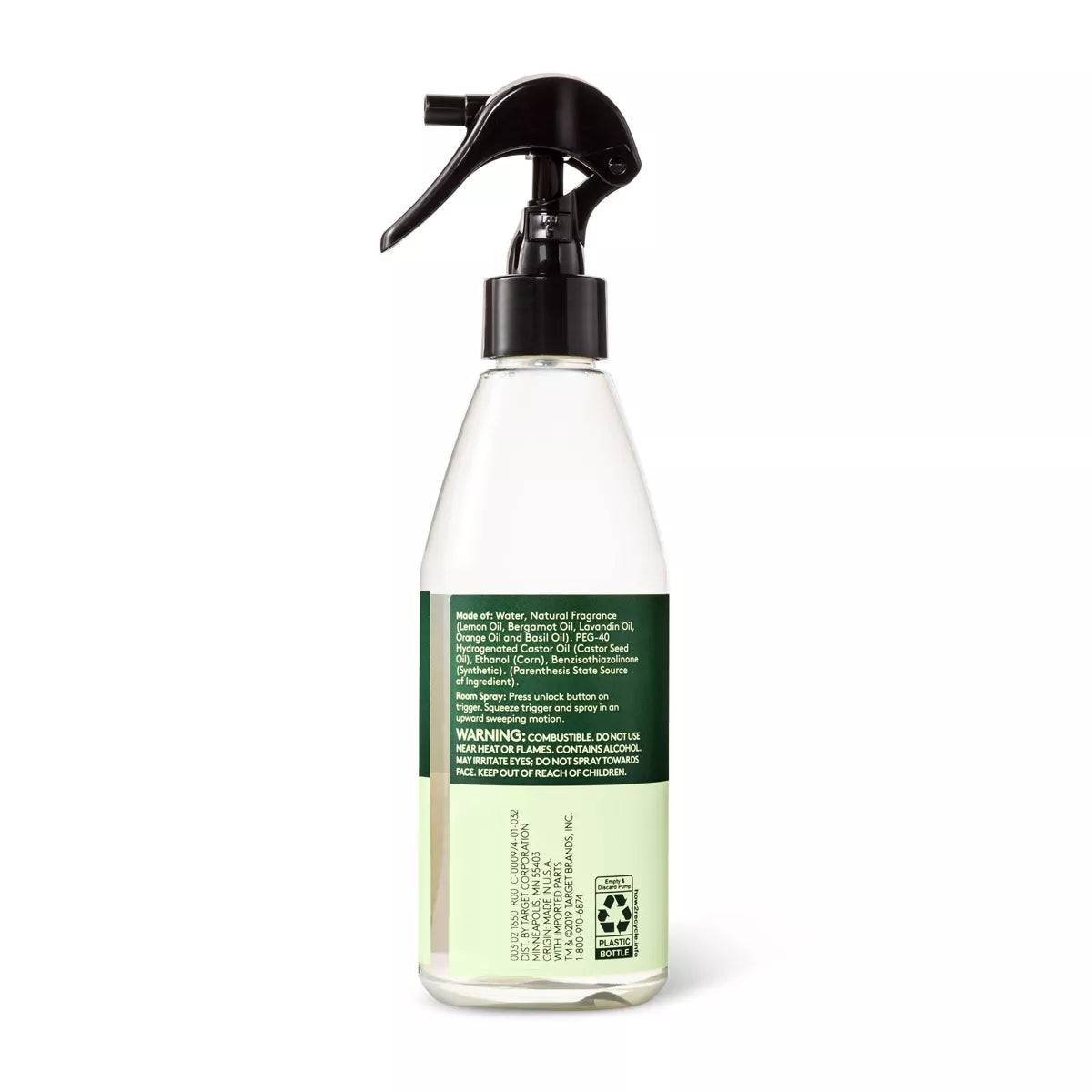 Room Spray - Citrus & Basil - 8 Fl Oz - Everspring™: Non-Powered, Liquid Spray