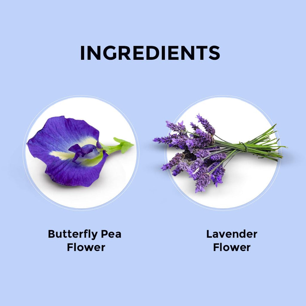 - Butterfly Pea Flower Tea - Lavender - 30 Count - Pyramid Plant Based Tea Bag | ANTIOXIDANT RICH | Flower Based - Herbal Tea - Caffeine Free - Detox Tea | Tin Packaging