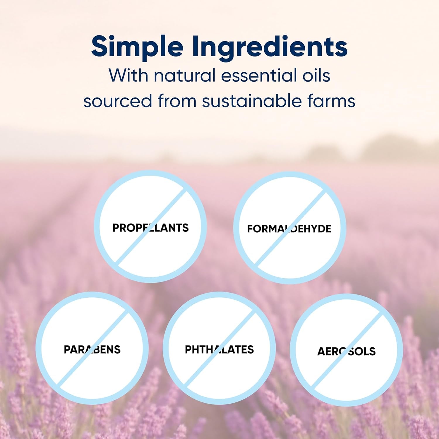 Loo Loo Touch Free Toilet Freshener Refills, Natural Essential Oils – Toilet Smell Eliminator, Bathroom Deodorizer, Air Freshener Spray for Bathroom, Lavender Fields Fragrance, 2.0 Fl Oz