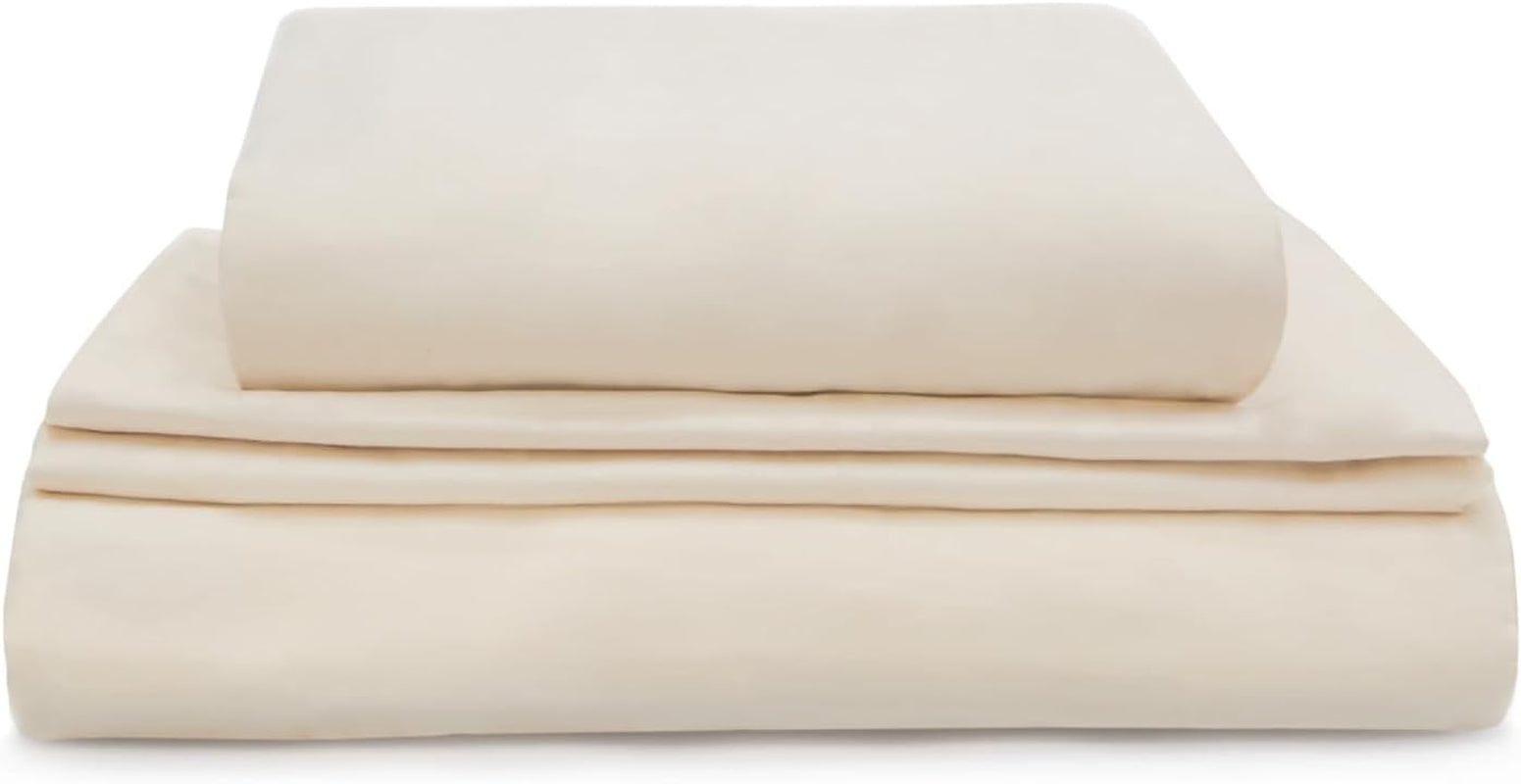 Organic Luxury Full Sheet Set - 4 Piece Soft Sheets for Full Size Bed - Comfy Breathable & Fitted Bed Sheet - 400 Thread Count Organic Cotton Sheet Set