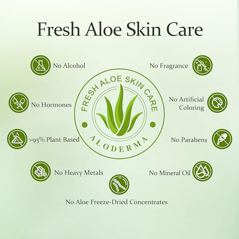 Aloe Vera Gel Set 3 Pack - Aloe Flower Essence Gel, Pure Aloe Vera Gel, Aloe Gel + Tea Tree Oil