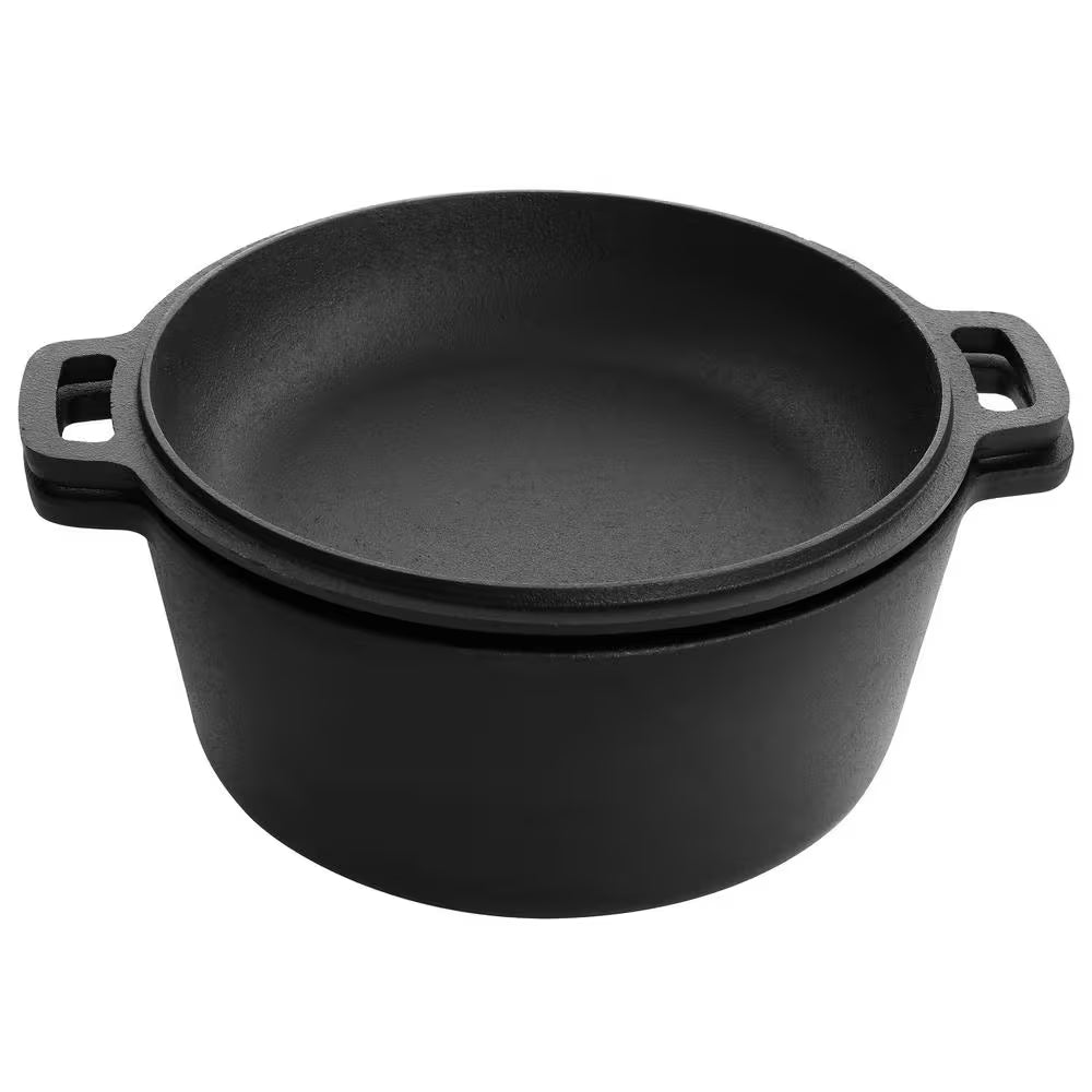 12-Piece round Pre Seasoned Cast Iron Cookware Set