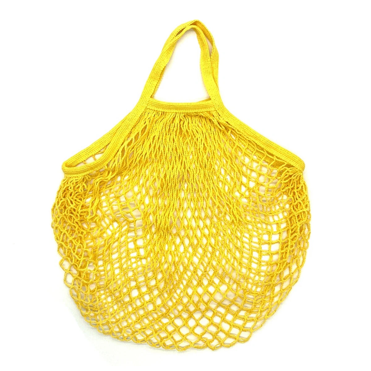 Portable Reusable Grocery Bags for Fruit and Vegetable Storage Bag Washable Cotton Mesh String Organic Organizer Shopping Bags
