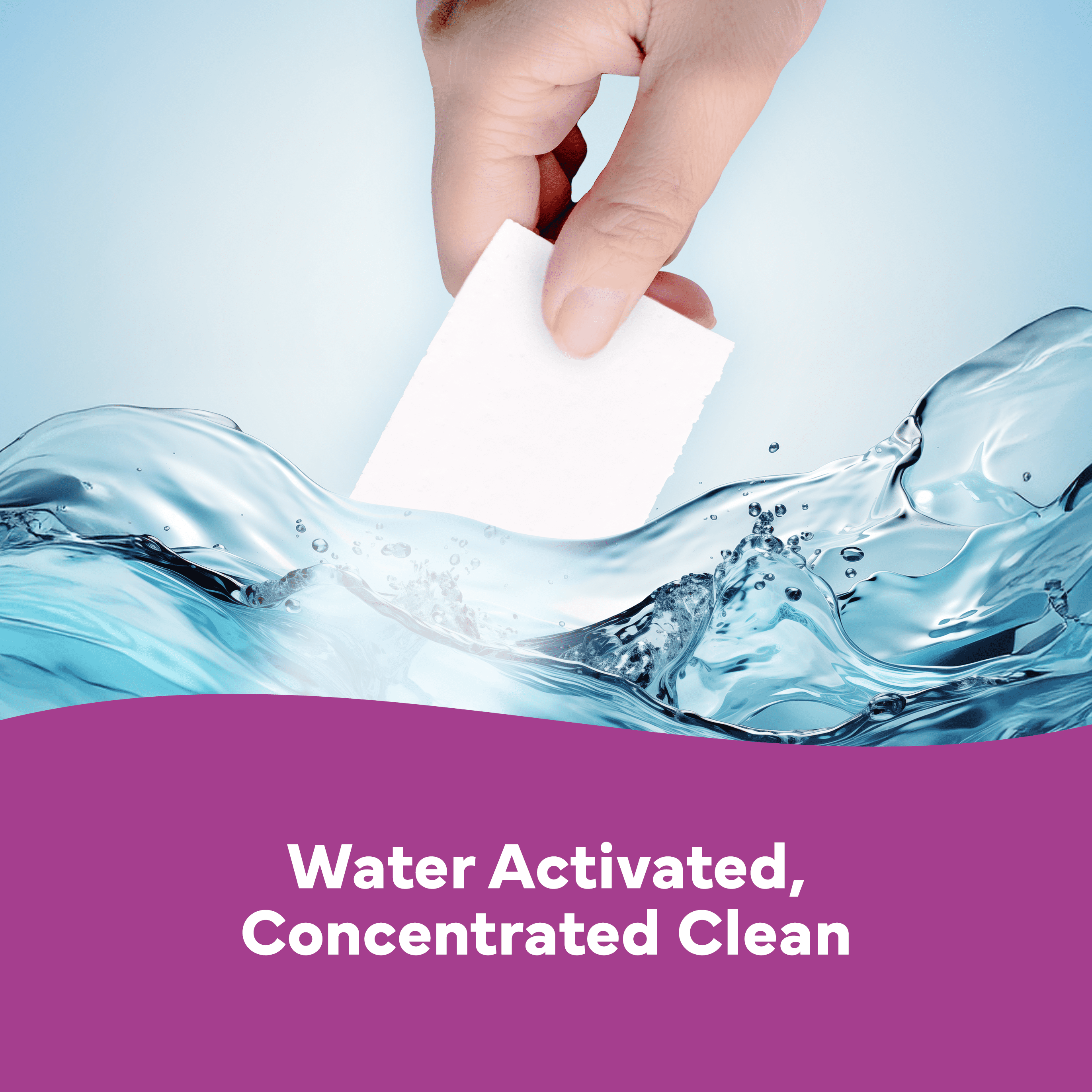 Laundry Detergent Sheets - Lilac Breeze Scent - up to 128 Loads (64 Sheets) - Laundry Detergent Eco-Strips