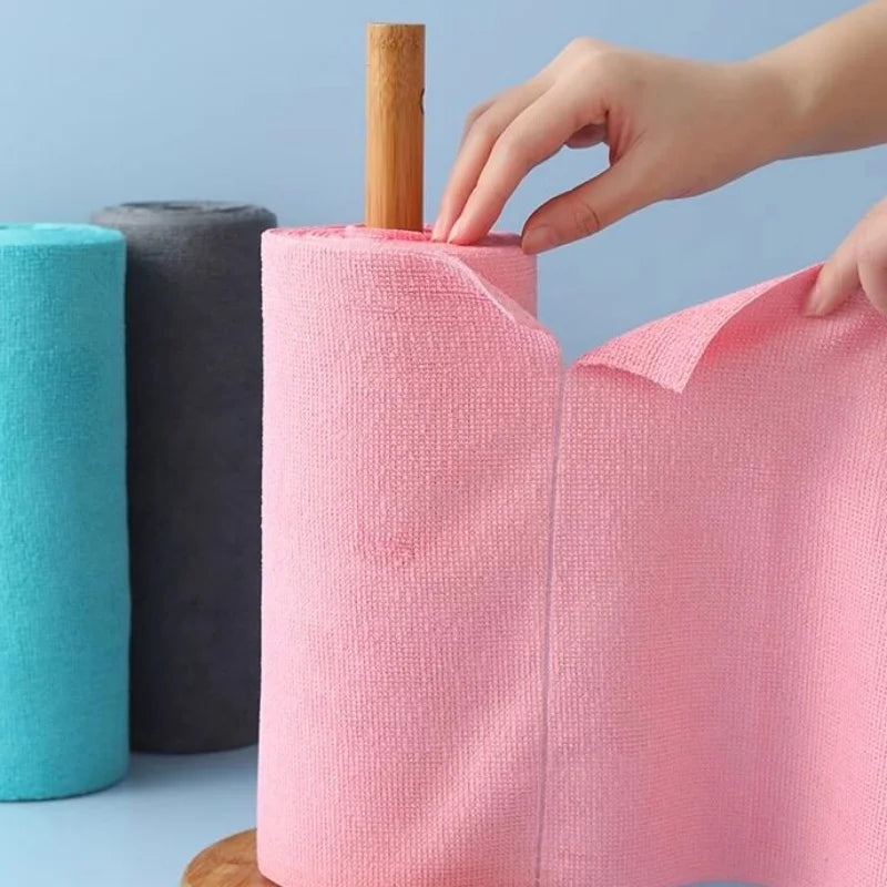 20~60Pcs Thickened Super Absorbent Dishcloth Reusable Kitchen Wiping Rags Microfiber Cleaning Cloths Household Cleaning Tools