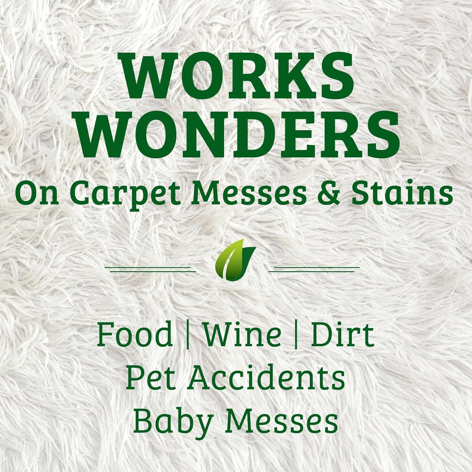 Bac-Out Carpet Stain Remover Enzymatic, Destroys Stains & Odors Safely, for Pet Urine, Laundry, Diapers, Wine, Carpets, More, Eco-Friendly, Plant-Based