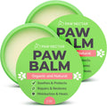 Natural Lick Safe Dog Paw Balm - 2 Pack 100% Organic Dog Paw Pad Balm Protector, Moisturizer & Soother for Dry Cracked Paws, Hot Pavement - Heals, Repairs & Restores - Coconut Oil, Shea Butter (2Oz*2)