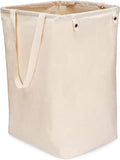 Full Circle Loads of Fun Collapsible Laundry Bag – Pop-Up Laundry Basket for Dirty Clothes & Towels– Organic Cotton with Long Handles - Ideal for Travel & Collapsing - Perfect for Bedroom or Dorm