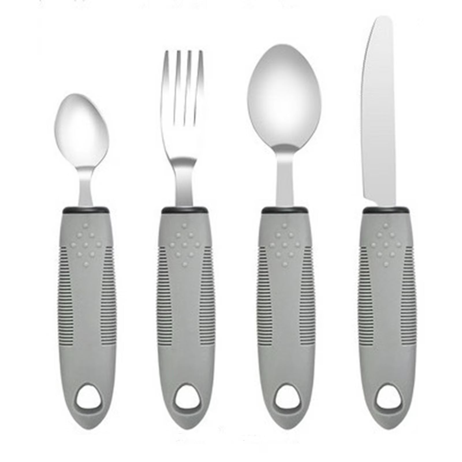 Elderly Tableware Proof Silverware Disabled Eating Spoon Built up Flatware Slip Adaptive Utensils for Adults