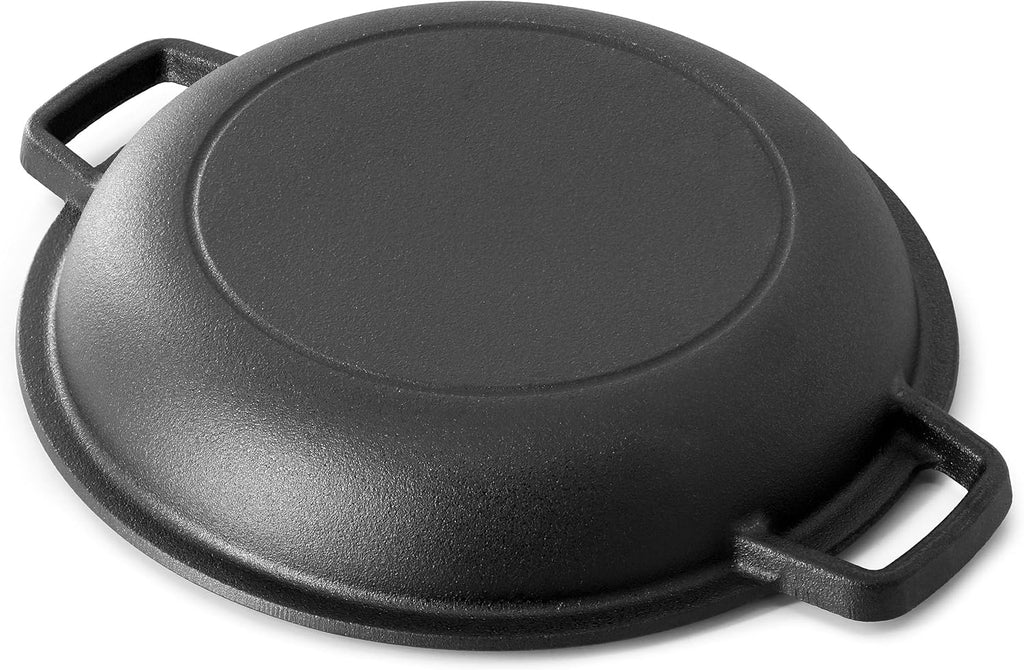 5 Quart Pre-Seasoned 2-In-1 Cast Iron Dutch Oven and Skillet