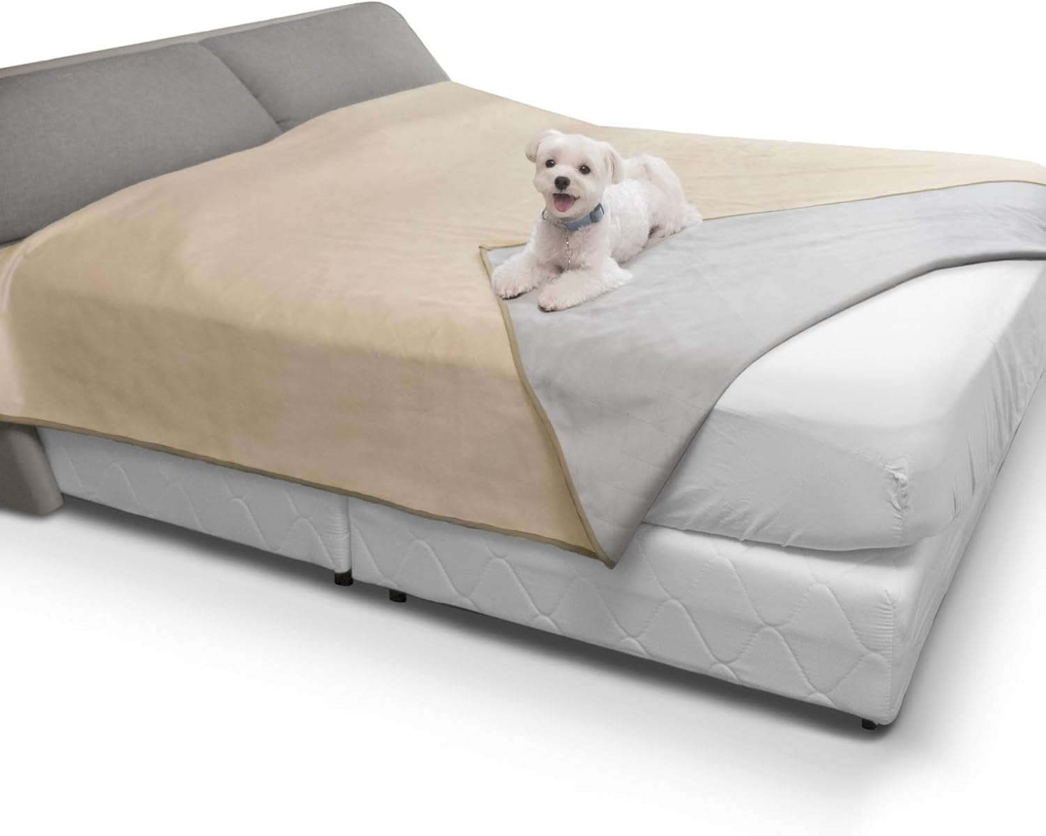 Washable, Leakproof Couch Cover for Dogs, Pets, Adults | Pet Hair-Resistant, Reversible Protector Blanket for Sofa, Furniture or Bed (California King, King, Queen, Full, Twin Size)