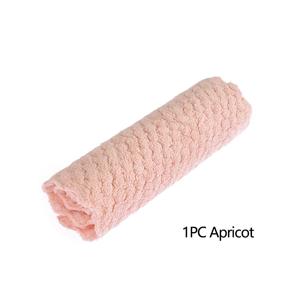 1PC Anti-Grease Dish Cloth Bamboo Fiber Washing Towel Scouring Pad Magic Cleaning Rags Kitchen Household Supplies Cleaning Tools
