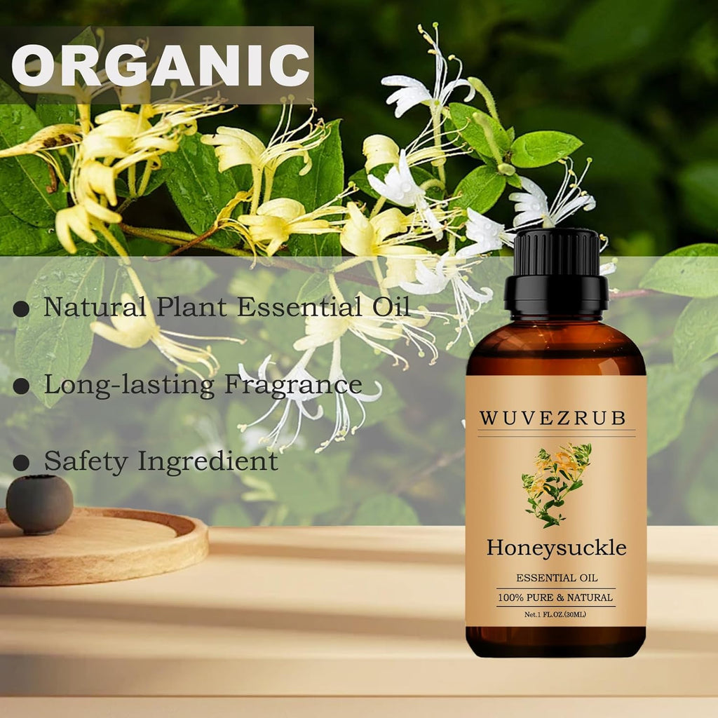 Honeysuckle Essential Oils, 30ML Pure and Natural Essential Oil for Aromatherapy Diffuser - Honeysuckle /1 Fl Oz