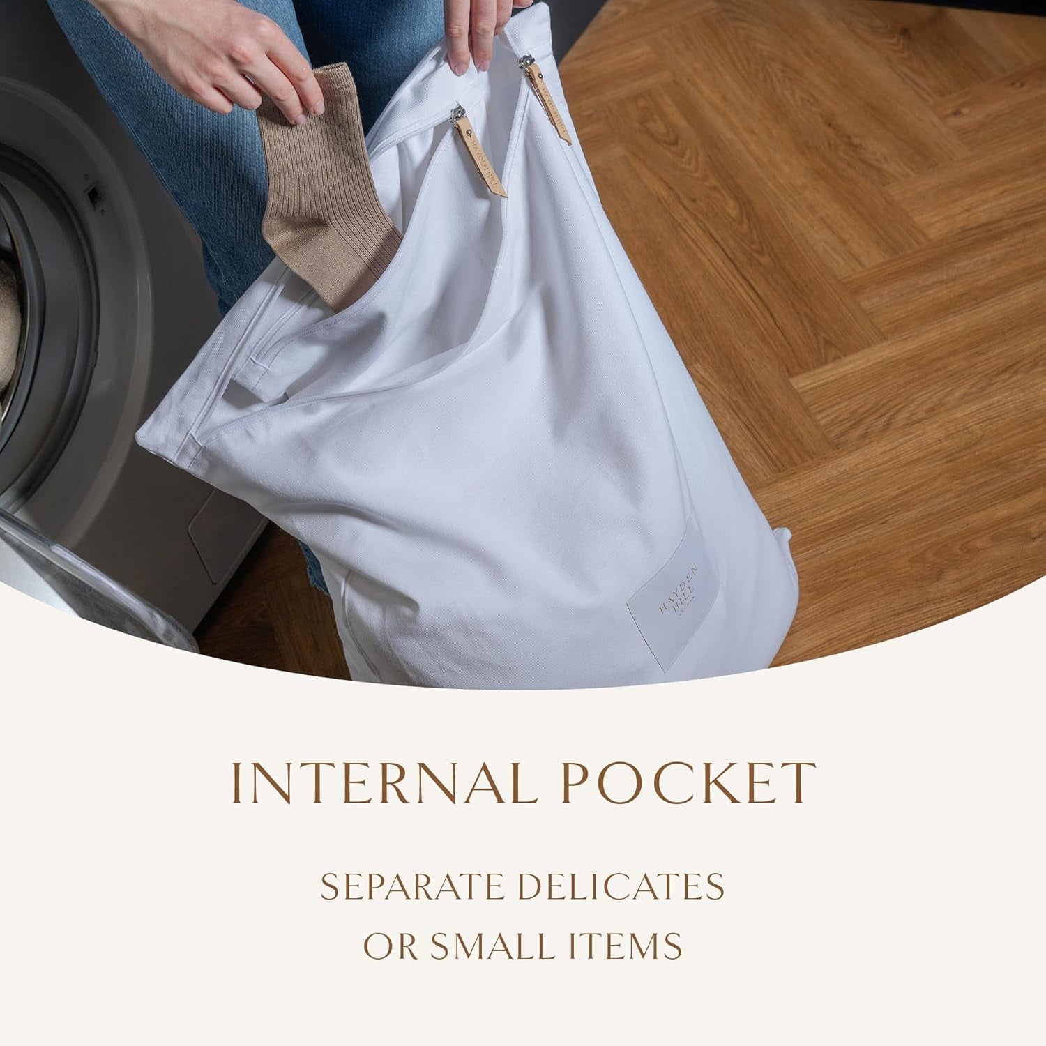 Luxury Organic Cotton Travel Laundry Bags - Set of 2 Large and Small Size - for Dirty Clothes at Home, Traveling, and Packable in Luggage and Suitcase - Carbon Neutral