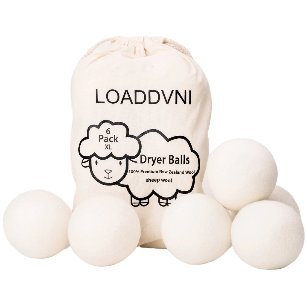 (2 Pack) Wool Dryer Balls Organic XL 6 Balls per Pack by , save Time,Money,Energy.