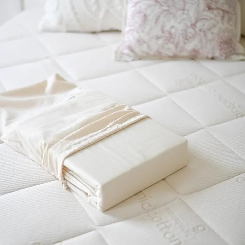 Organic Luxury Full Sheet Set - 4 Piece Soft Sheets for Full Size Bed - Comfy Breathable & Fitted Bed Sheet - 400 Thread Count Organic Cotton Sheet Set