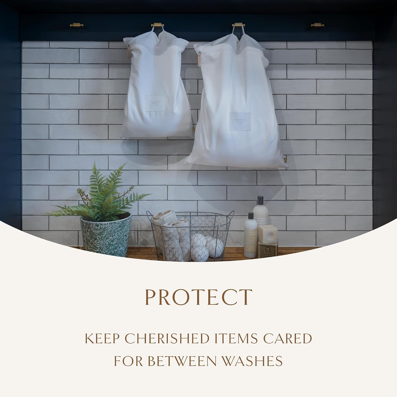 Luxury Organic Cotton Travel Laundry Bags - Set of 2 Large and Small Size - for Dirty Clothes at Home, Traveling, and Packable in Luggage and Suitcase - Carbon Neutral