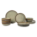 12-Piece Ceramic Dinnerware Set, Asher Collection