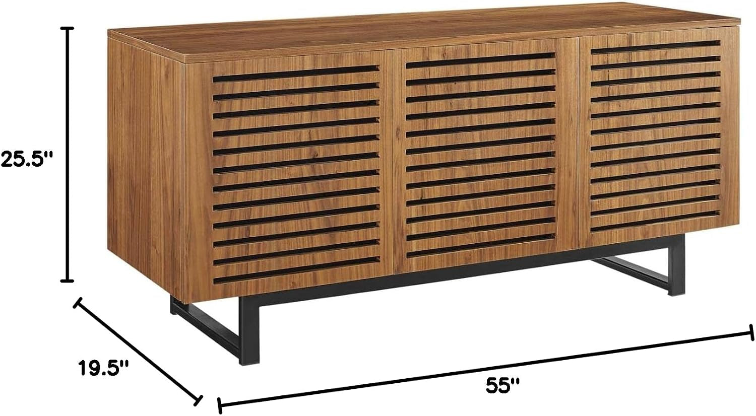 Parker Wood Walnut, 55" TV Stand