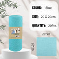 20~60Pcs Thickened Super Absorbent Dishcloth Reusable Kitchen Wiping Rags Microfiber Cleaning Cloths Household Cleaning Tools