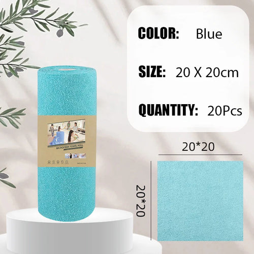 20~60Pcs Thickened Super Absorbent Dishcloth Reusable Kitchen Wiping Rags Microfiber Cleaning Cloths Household Cleaning Tools