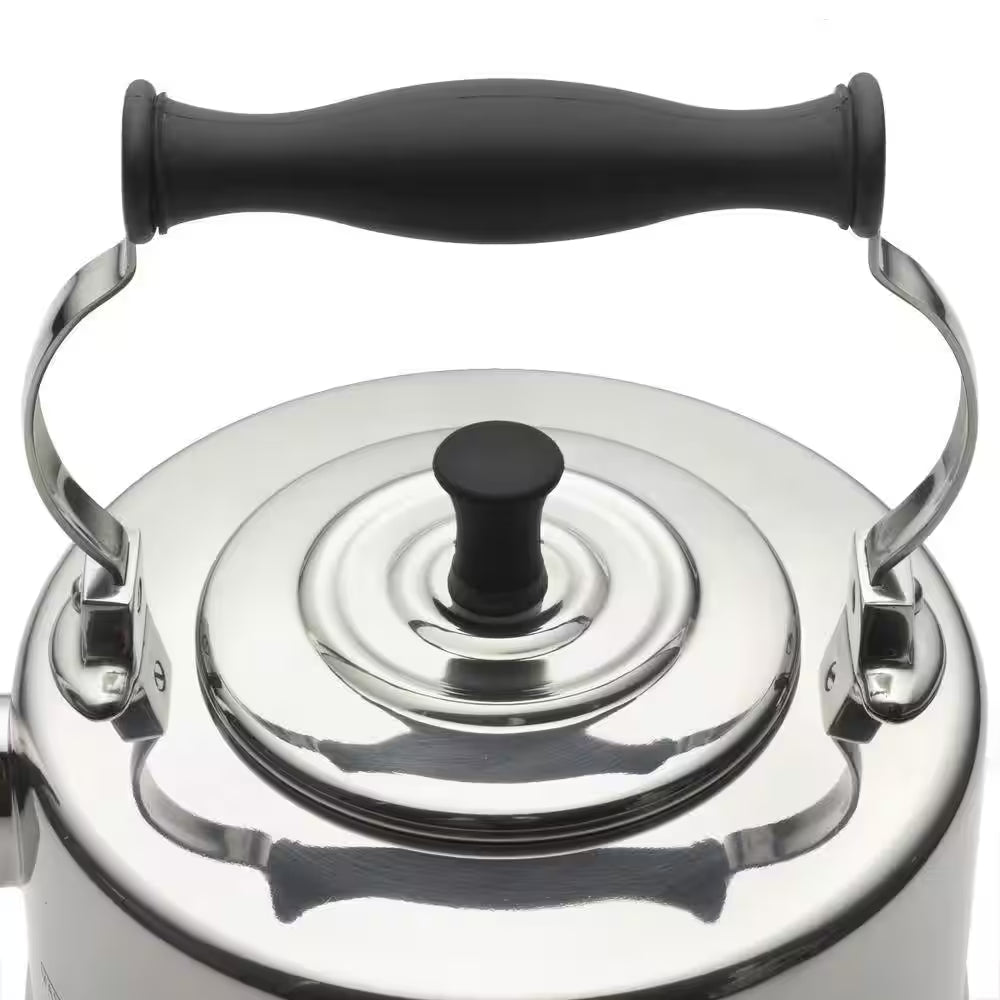 8-Cup Stovetop Tea Kettle in Silver