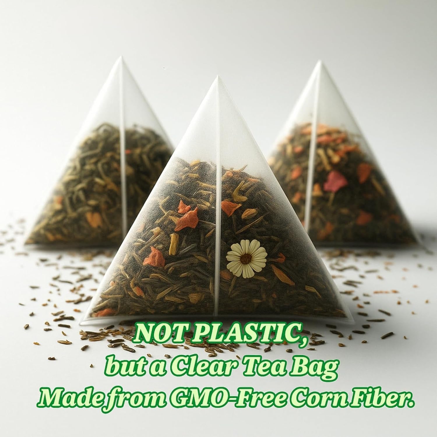 Organic Mullein Tea – 100 Count, Plant-Based Pyramid Tea Bags – Packaging May Vary
