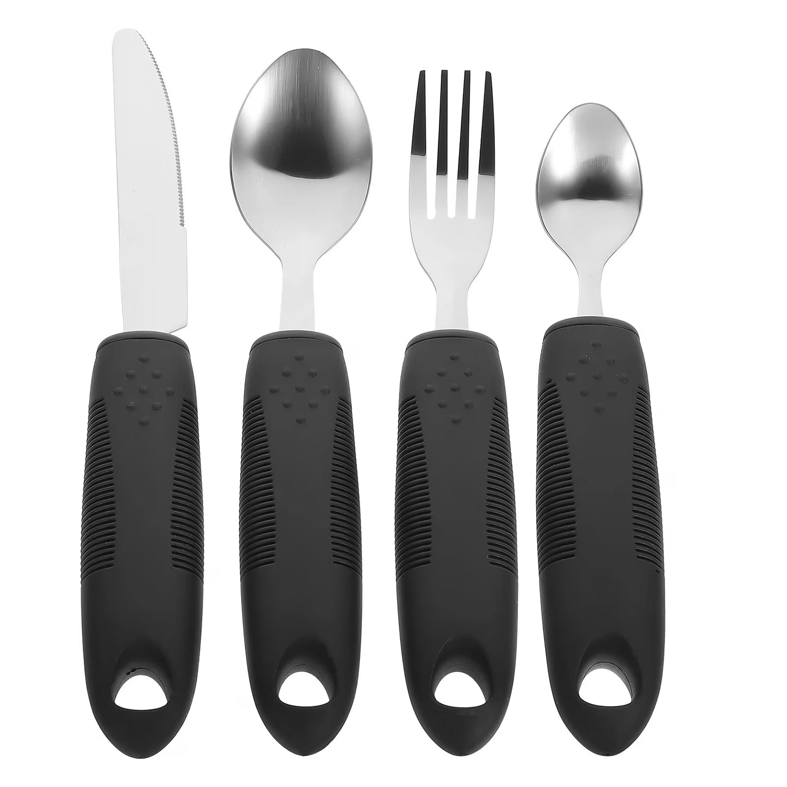 Elderly Tableware Proof Silverware Disabled Eating Spoon Built up Flatware Slip Adaptive Utensils for Adults