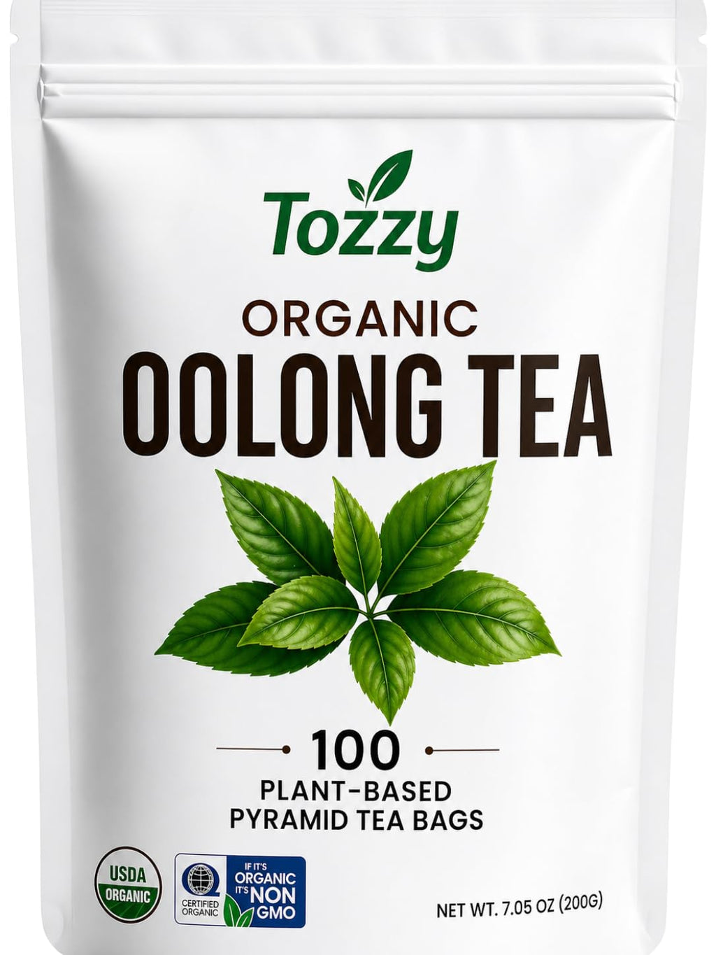 Organic Oolong Tea – 100 Count, Plant-Based Pyramid Tea Bags