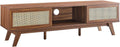 Soma 60" Rattan TV Stand in Walnut