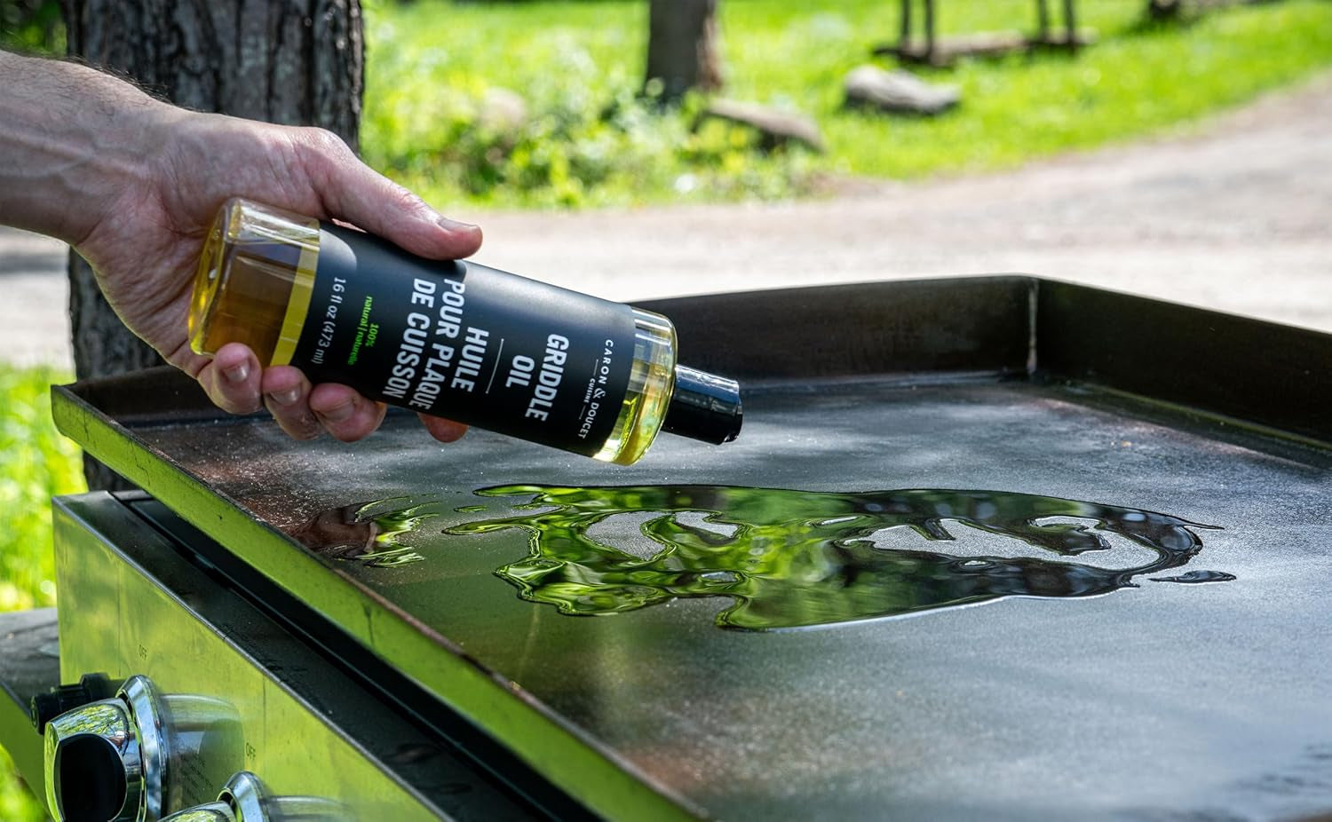 - 100% Plant-Based Griddle Cleaning Set: Seasoning Oil & Soap for Washing, Restoring & Seasoning Griddles!