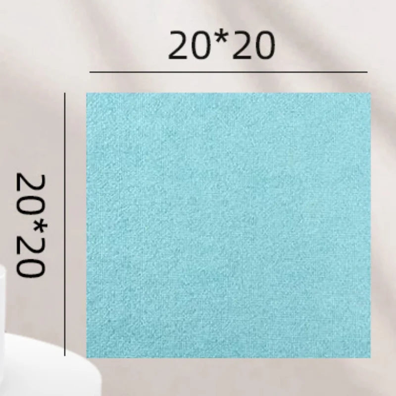 20~60Pcs Thickened Super Absorbent Dishcloth Reusable Kitchen Wiping Rags Microfiber Cleaning Cloths Household Cleaning Tools