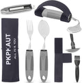 Weighted Parkinsons Utensils for Hand Tremors, Weighted Silverware for Parkinsons Patients Arthritic Hands, Built up Utensils for Adults, Adaptive Eating Utensils for Disabled People Elderly