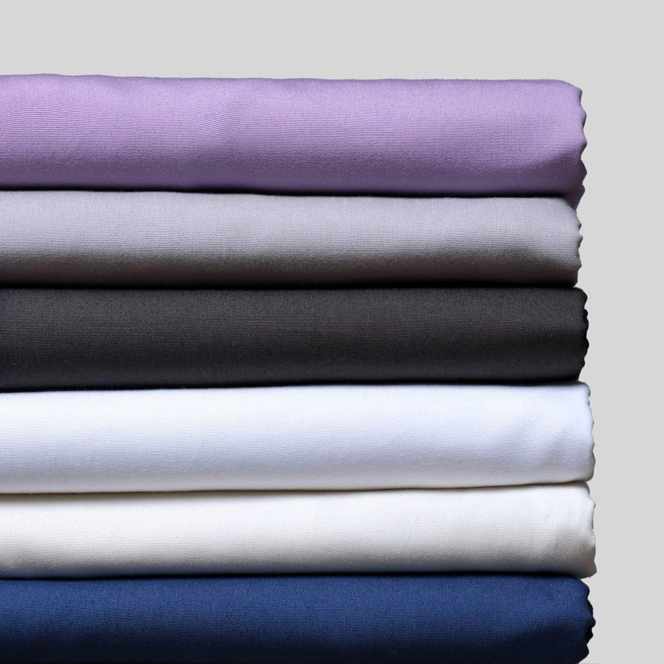 100% Organic Cotton Percale Weave Full Size Sheet Set, 300 TC, GOTS Certified, Cool & Crisp, Breathable, Fits Mattresses up to 17" Deep, Durable Luxury – Dark Blue
